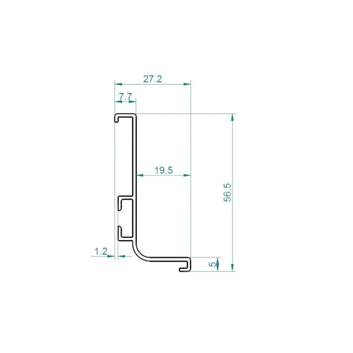 BERGO Horizontal "L" Shape Gola Profile - Image 4