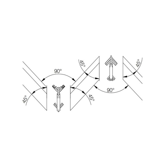 BERGO 45° "L" Interior/Exterior Corner - Image 4