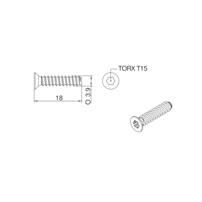 BERGO 90° Connection Screw - Image 2