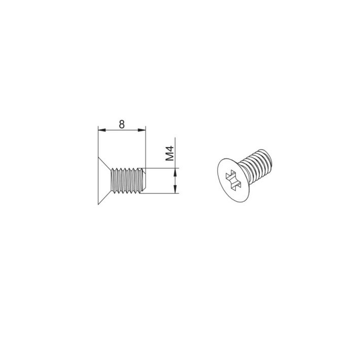 BERGO 45° Connection Screw - Image 2