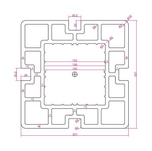 Bergo Hollow Column - Grooved - Image 4