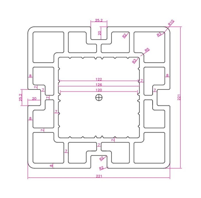 Bergo Hollow Column - Grooved - Image 4