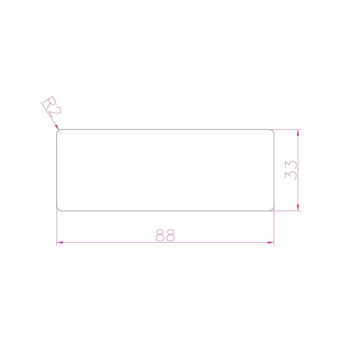 Bergo Solid Box Section - Rectangular